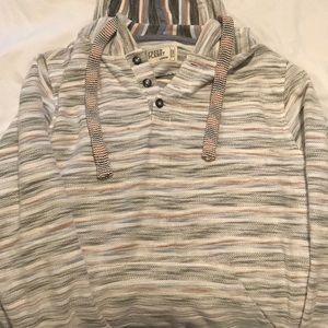 Men’s poncho, knitted sweater